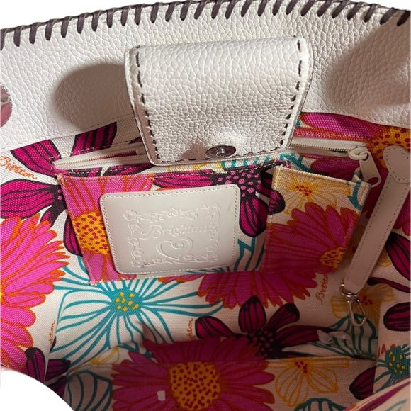 Brighton Woven Tote Leather Trim - Picture 10 of 12